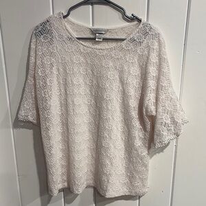 Elegant Off White Boho Lace Top
